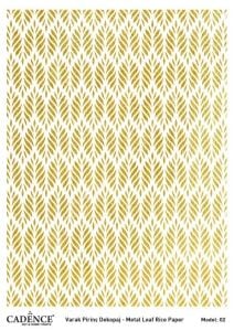 Cadence Altın Varak Pirinç Dekoapaj Kağıdı - Model 02