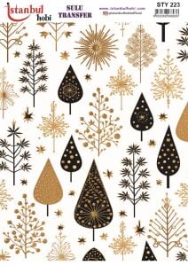 Yılbaşı Sulu Transfer 25x35cm STY223