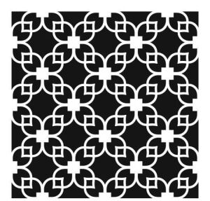 Ardışık Desen Stencil Şablon (25x25) R-054