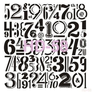 HD58 Cadence Home Dekor Stencil 45x45