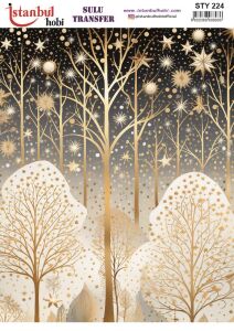 Yılbaşı Sulu Transfer 25x35cm STY224