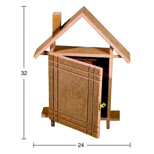 Ahşap Çatılı Ev Anahtarlık A22
