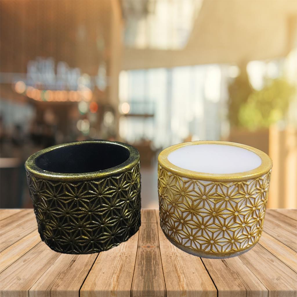 Dekoratif Dantel Saksı Seti 8x6cm