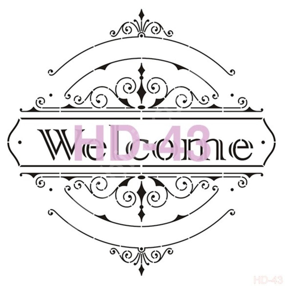 HD43 Cadence Home Dekor Stencil 45x45