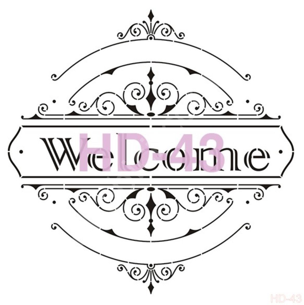 HD43 Cadence Home Dekor Stencil 45x45