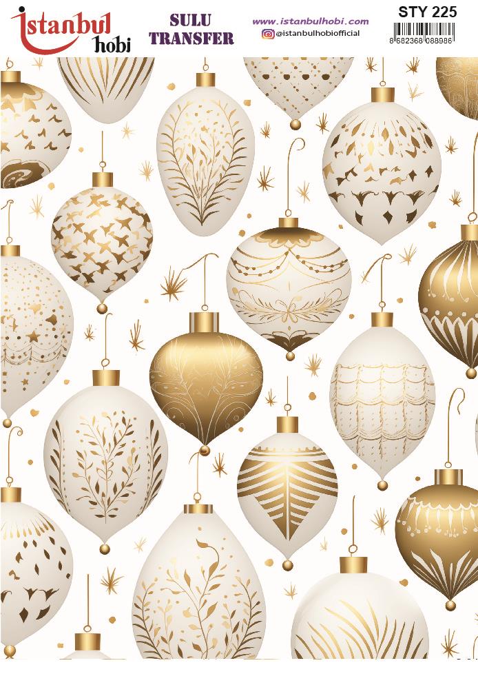 Yılbaşı Sulu Transfer 25x35cm STY225