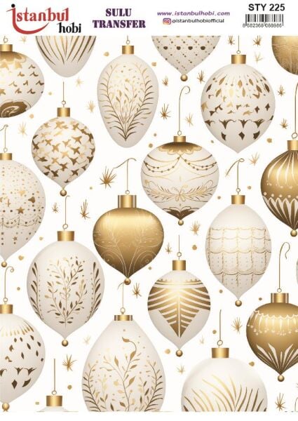 Yılbaşı Sulu Transfer 25x35cm STY225