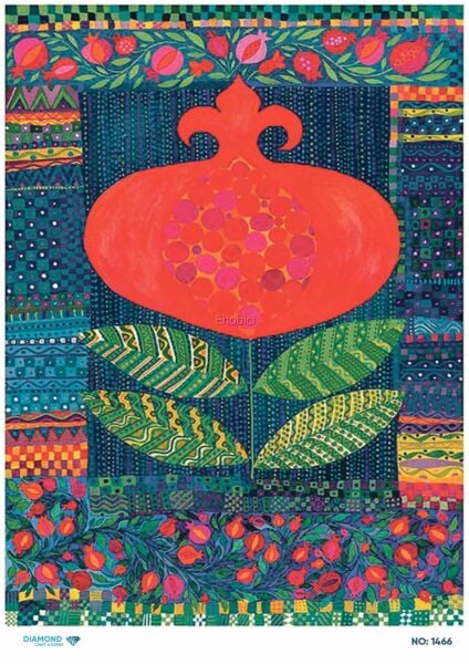 Diamond Pirinç Dekopaj Kağıdı - 1466