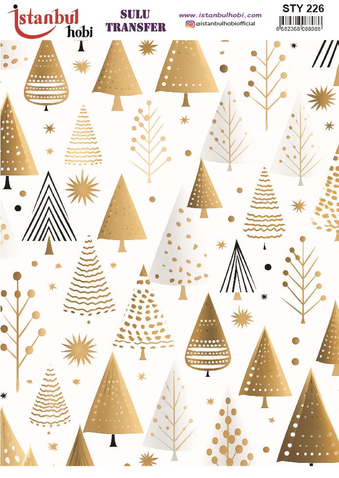 Yılbaşı Sulu Transfer 25x35cm STY226