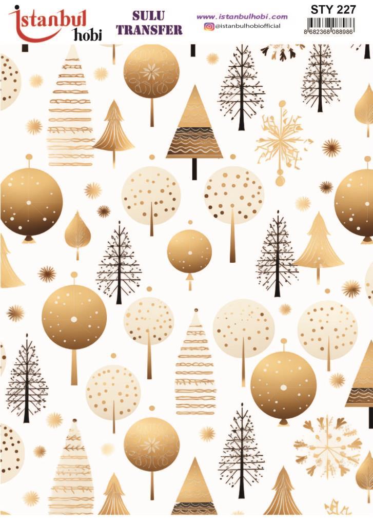 Yılbaşı Sulu Transfer 25x35cm STY227