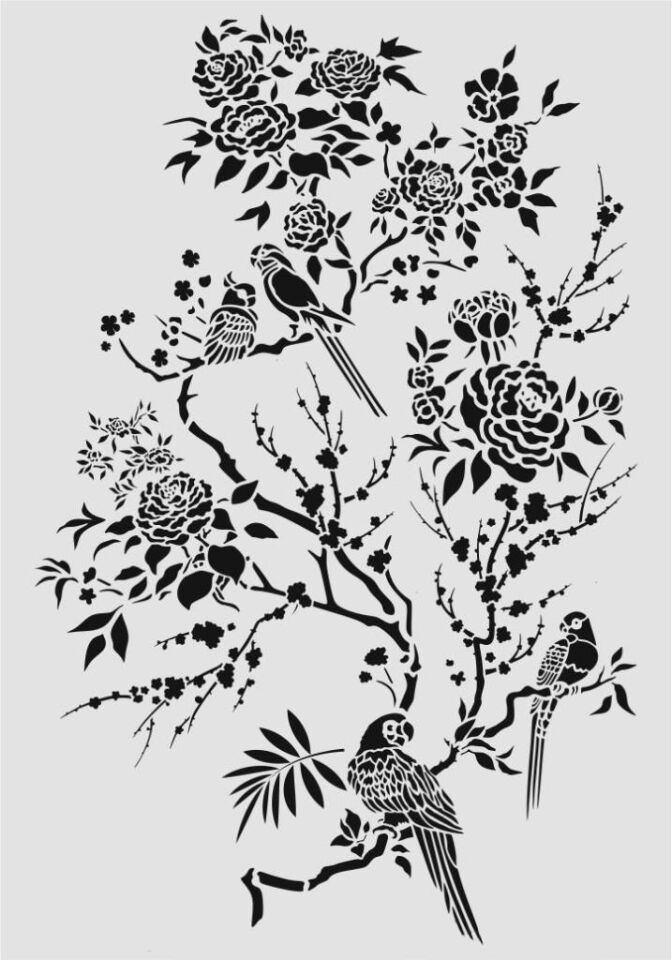 Duvar Dekor Stencil Şablon (50x70) HD-159
