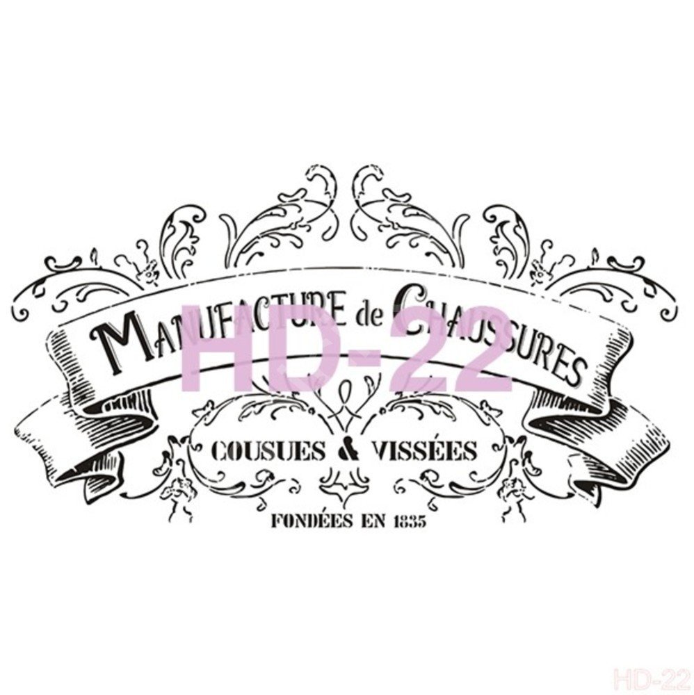 HD22 Cadence Home Dekor Stencil 45x45