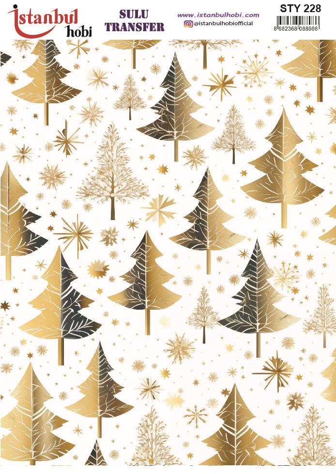 Yılbaşı Sulu Transfer 25x35cm STY228