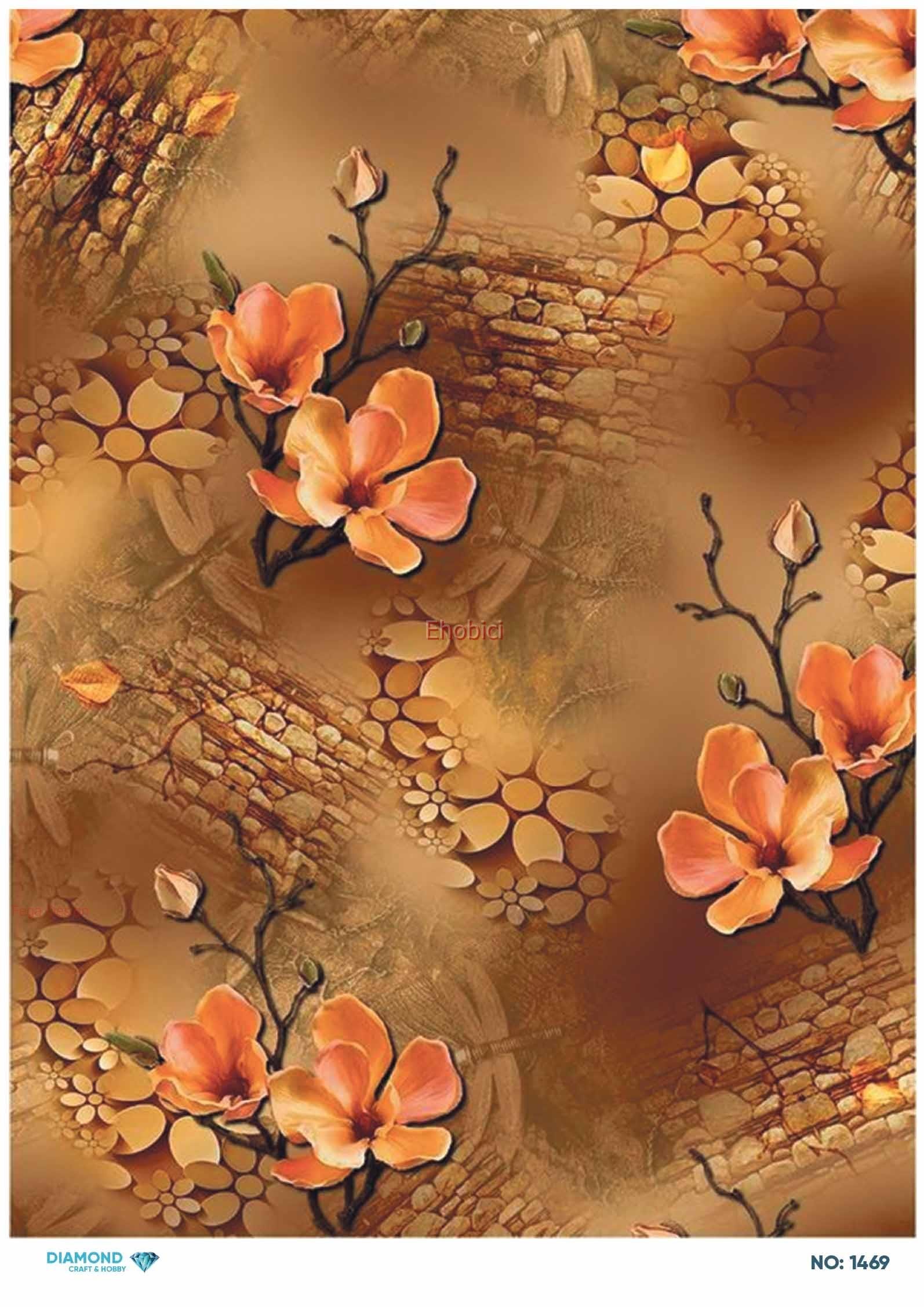 Diamond Pirinç Dekopaj Kağıdı - 1469