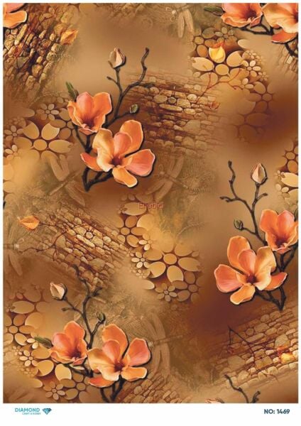 Diamond Pirinç Dekopaj Kağıdı - 1469