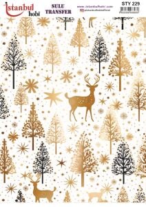 Yılbaşı Sulu Transfer 25x35cm STY229