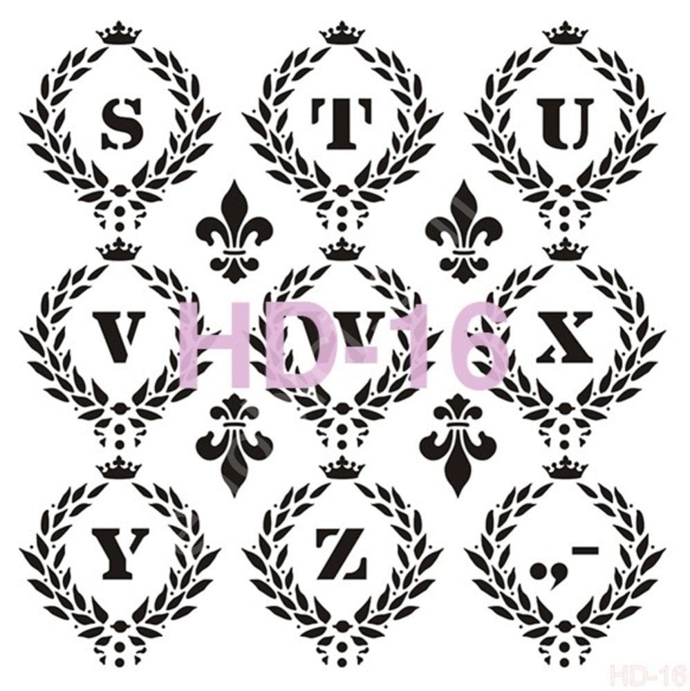 HD16 Cadence Home Dekor Stencil 45x45