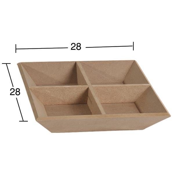 Bölmeli Ahşap Çerezlik E322