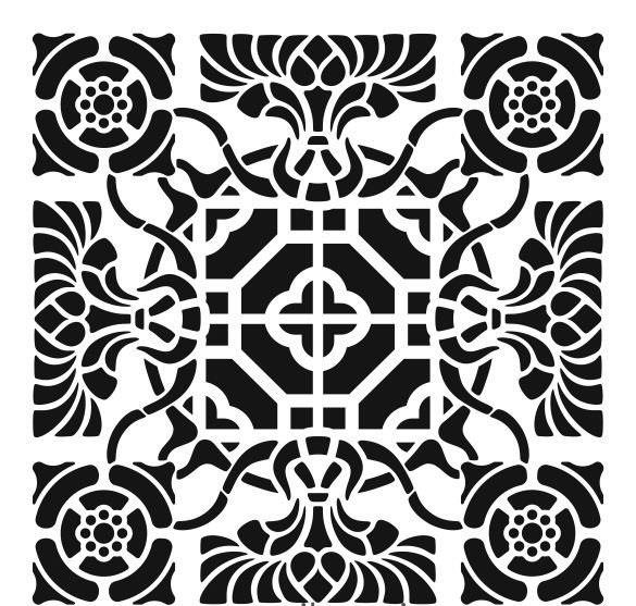 Duvar Dekor Stencil Şablon (30x30) HD-161