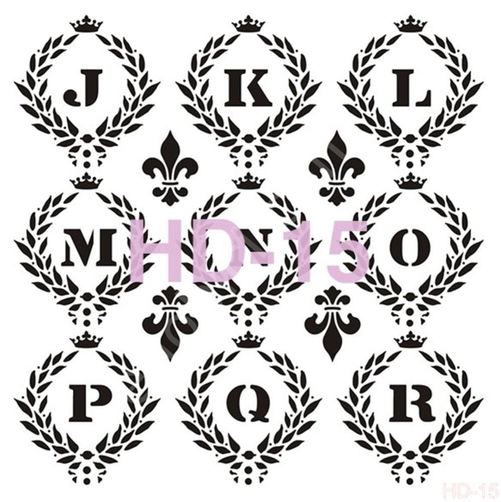 HD15 Cadence Home Dekor Stencil 45x45