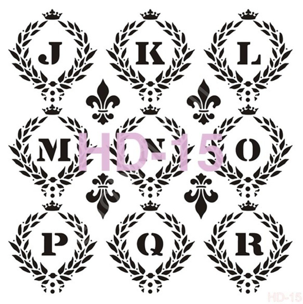 HD15 Cadence Home Dekor Stencil 45x45