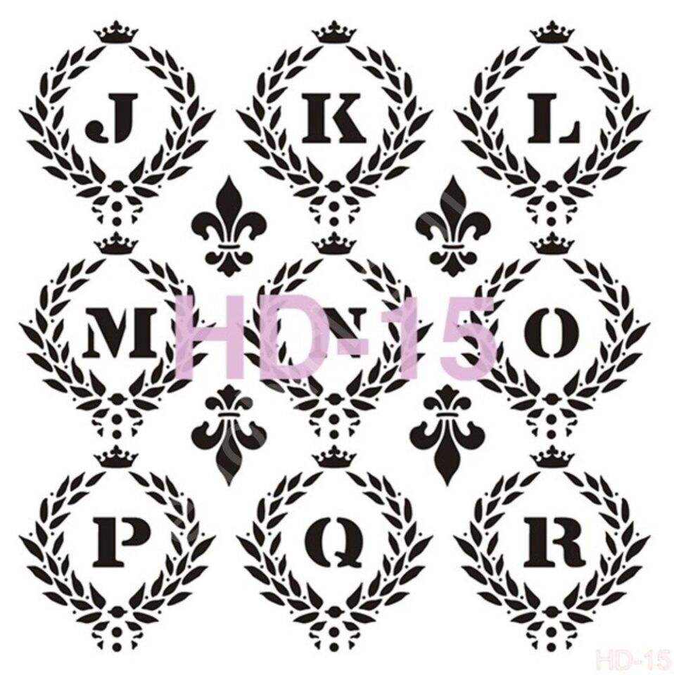 HD15 Cadence Home Dekor Stencil 45x45