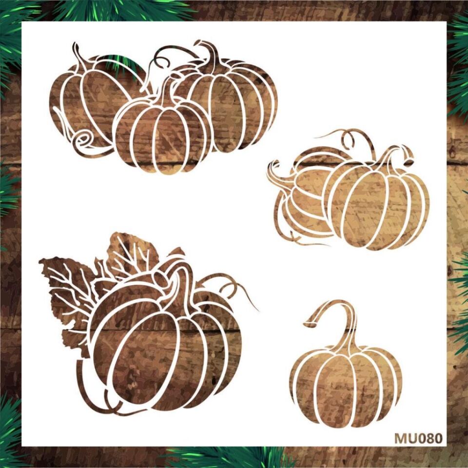 Mutfak Temalı Desenler Stencil Şablon (25x25) MU-080