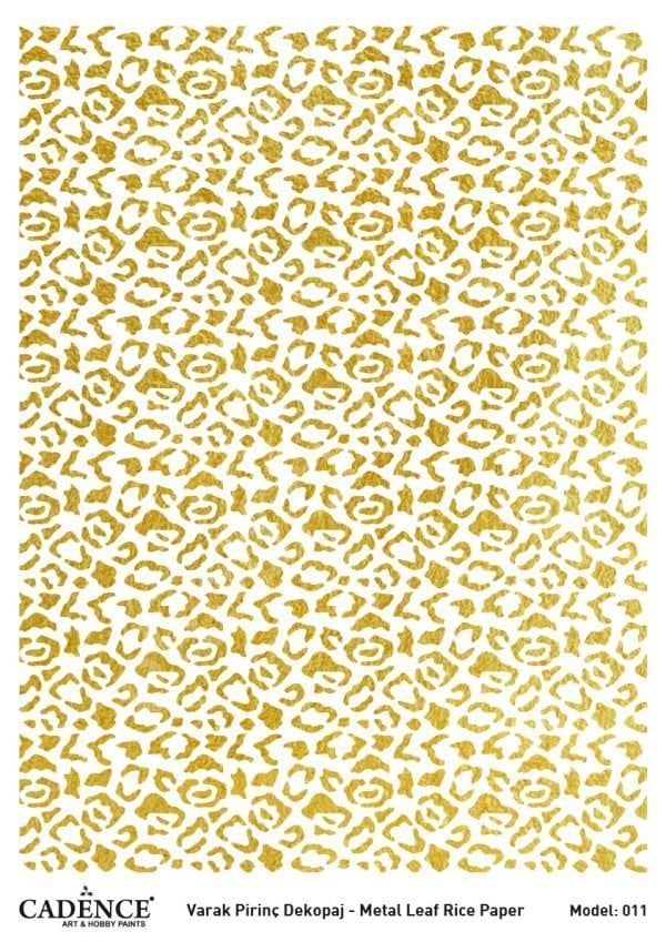 Cadence Altın Varak Pirinç Dekoapaj Kağıdı - Model 11
