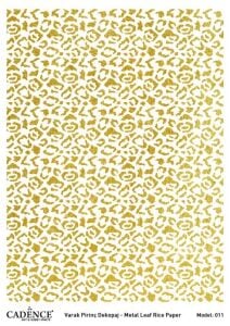 Cadence Altın Varak Pirinç Dekoapaj Kağıdı - Model 11