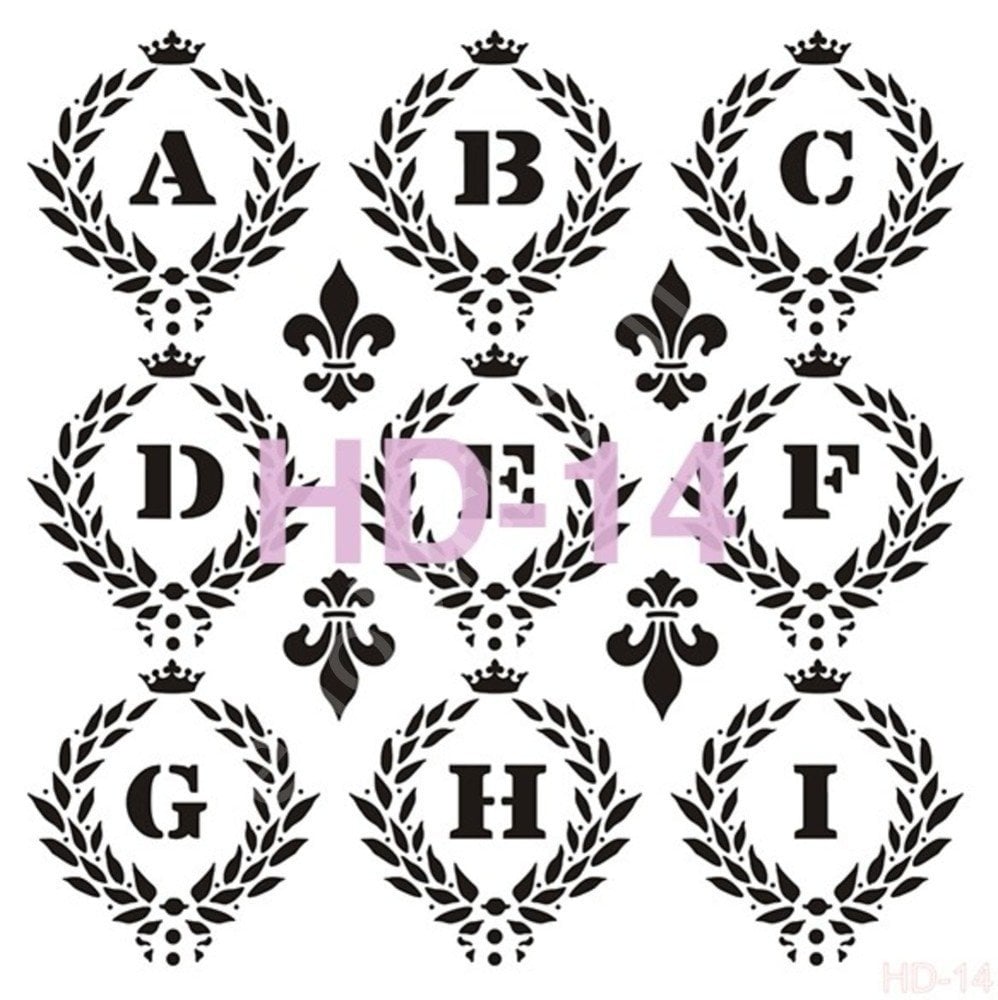 HD14 Cadence Home Dekor Stencil 45x45