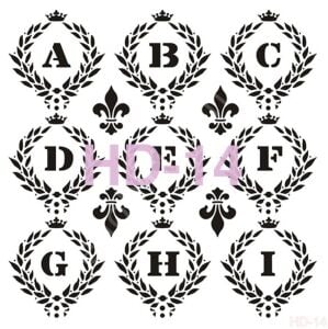 HD14 Cadence Home Dekor Stencil 45x45