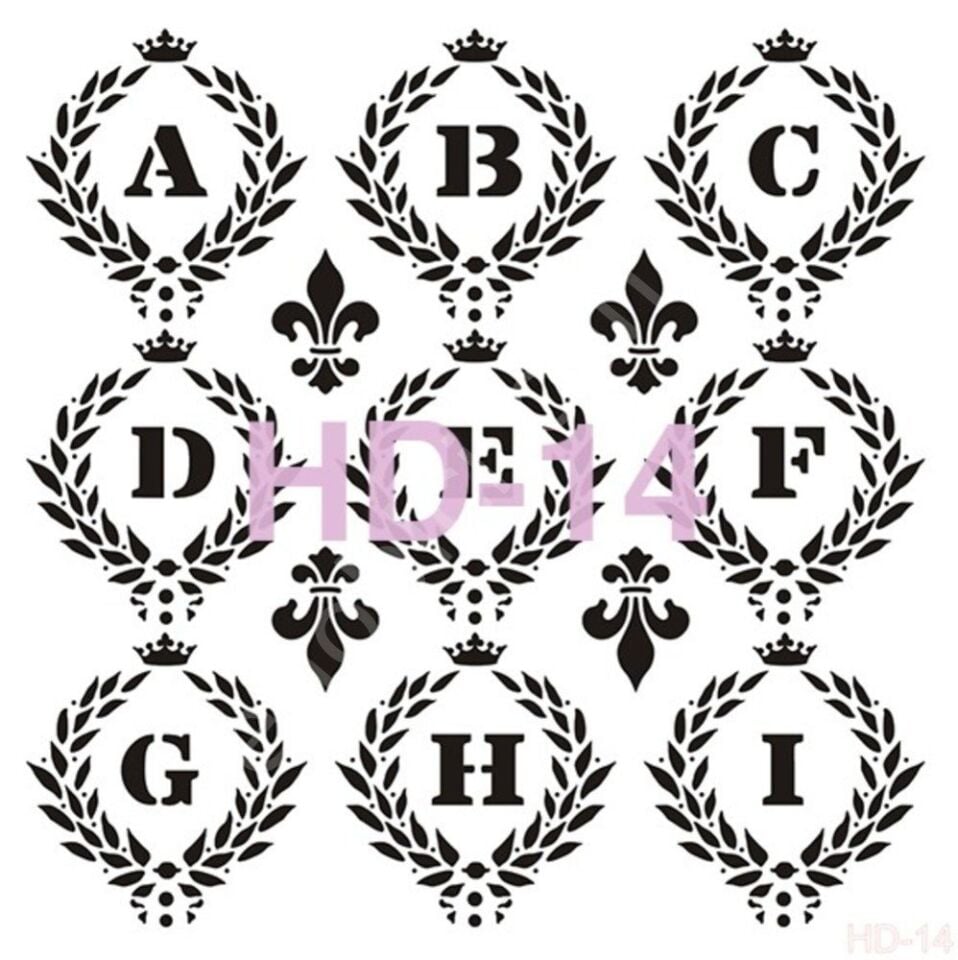 HD14 Cadence Home Dekor Stencil 45x45