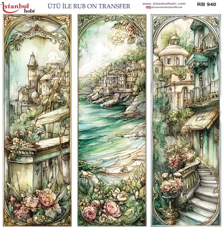 Ütü ile Rub On Transfer Kağıdı 30x30cm RB-940