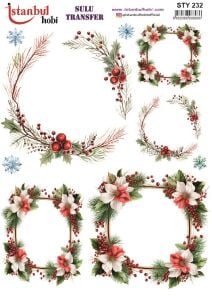 Yılbaşı Sulu Transfer 25x35cm STY232