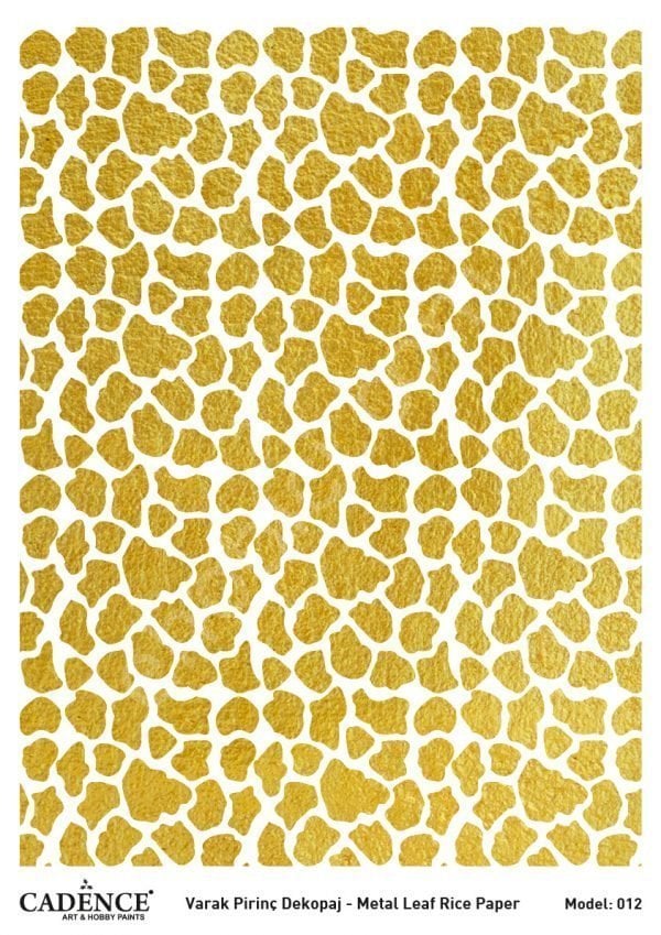Cadence Altın Varak Pirinç Dekoapaj Kağıdı - Model 12