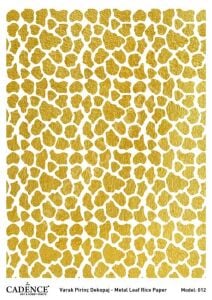 Cadence Altın Varak Pirinç Dekoapaj Kağıdı - Model 12