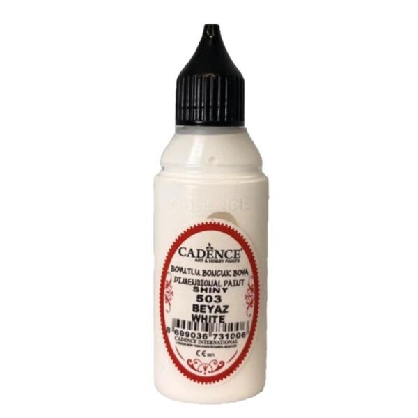 Cadence Opak Boncuk Boya 503 Beyaz 50ml