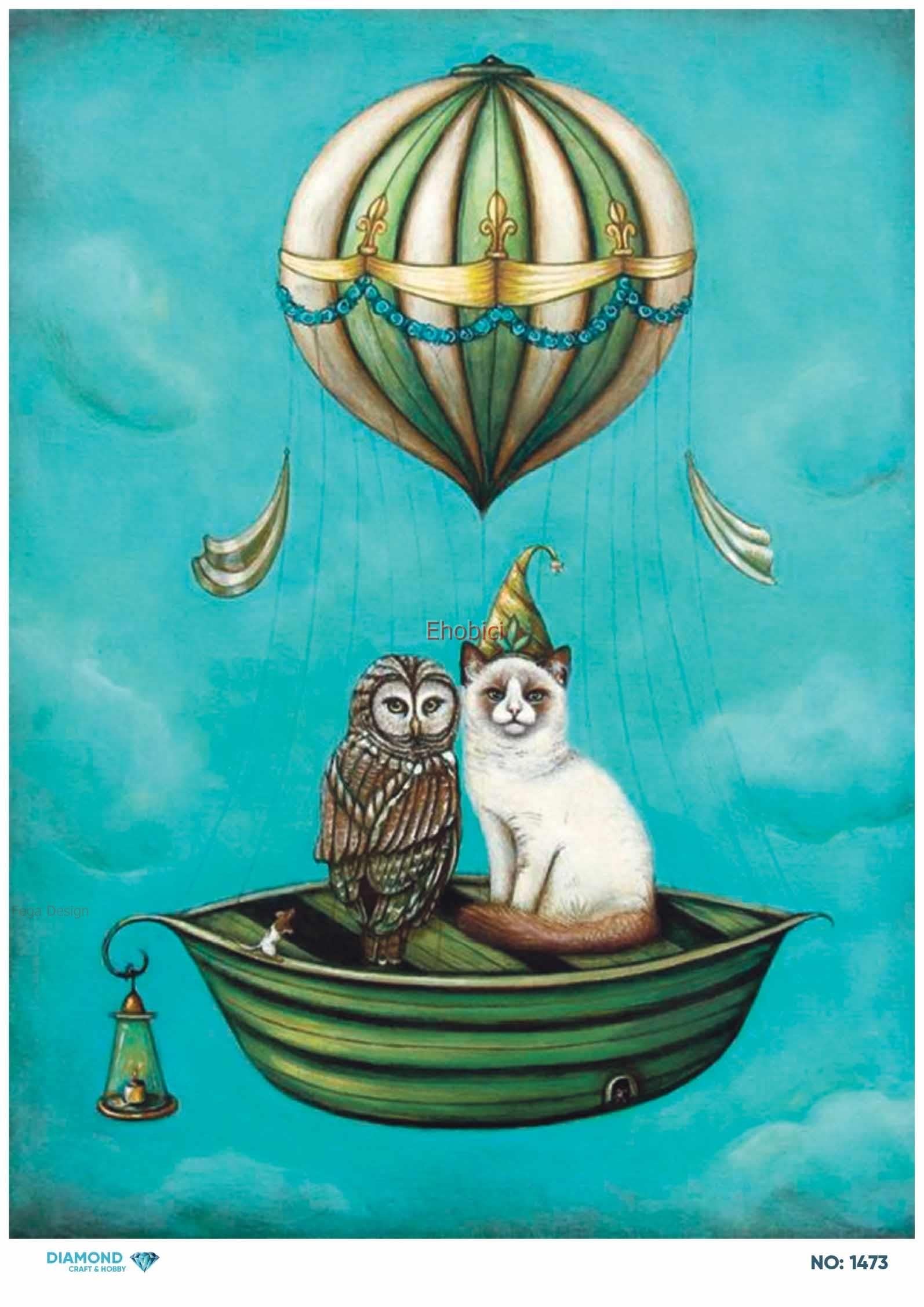 Diamond Pirinç Dekopaj Kağıdı - 1473