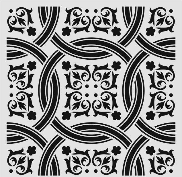 Duvar Dekor Stencil Şablon (40x40) HD-162