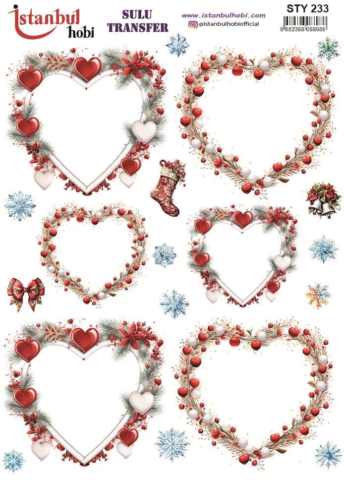 Yılbaşı Sulu Transfer 25x35cm STY233