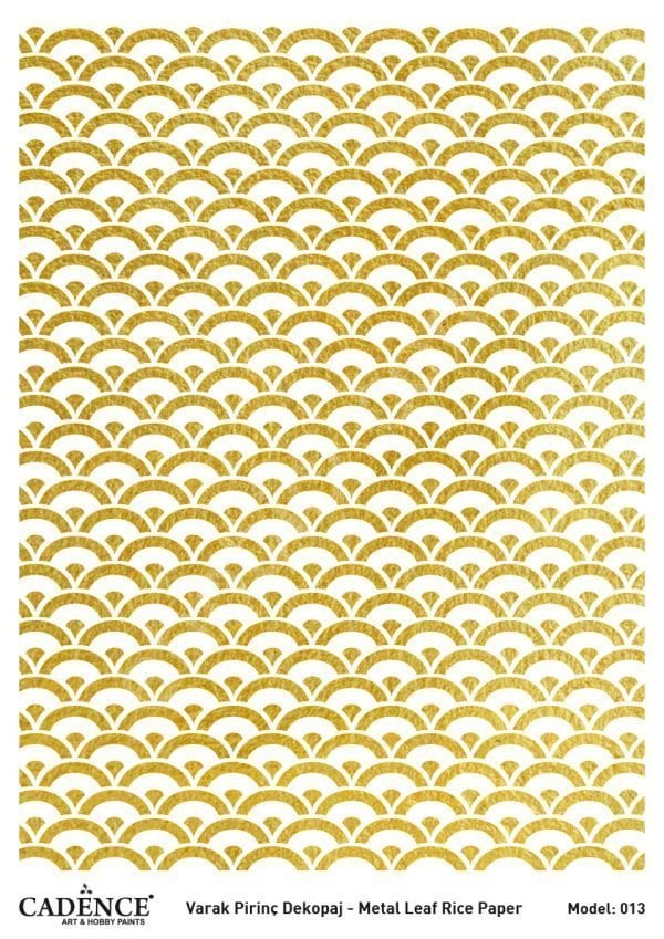Cadence Altın Varak Pirinç Dekoapaj Kağıdı - Model 13