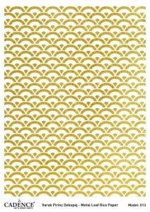 Cadence Altın Varak Pirinç Dekoapaj Kağıdı - Model 13
