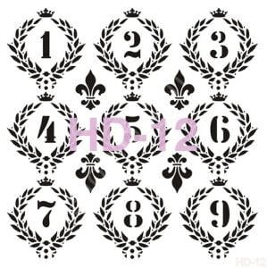 HD12 Cadence Home Dekor Stencil 45x45
