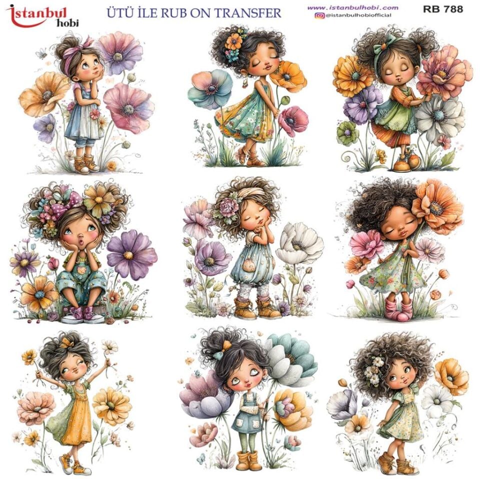 Ütü ile Rub On Transfer Kağıdı 30x30cm RB-788