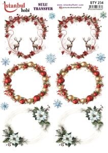 Yılbaşı Sulu Transfer 25x35cm STY234