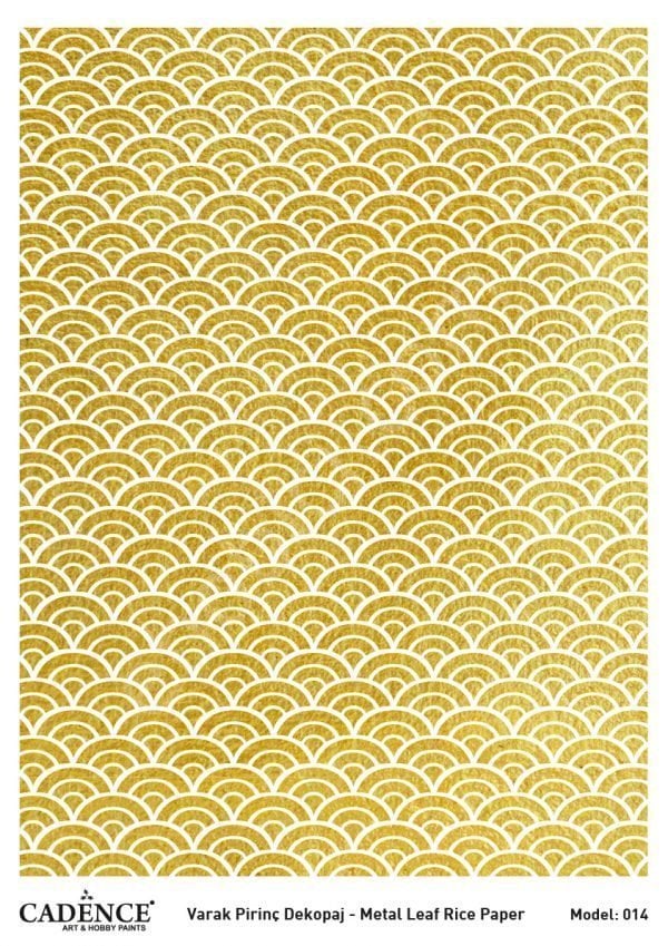 Cadence Altın Varak Pirinç Dekoapaj Kağıdı - Model 14