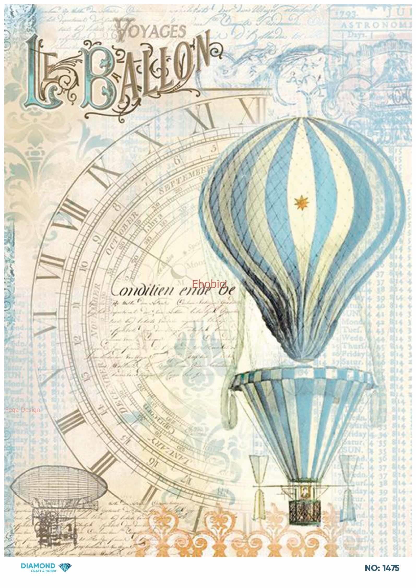 Diamond Pirinç Dekopaj Kağıdı - 1475