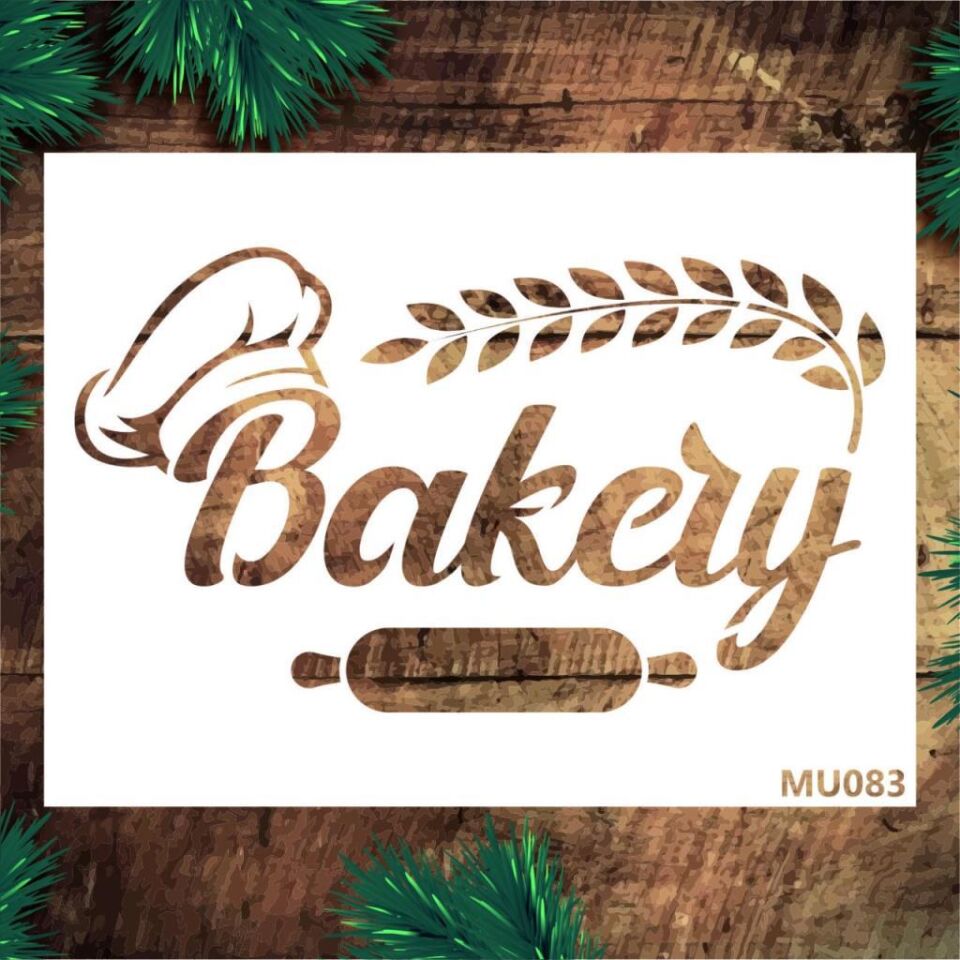 Mutfak Temalı Desenler Stencil Şablon (15x20) MU-083