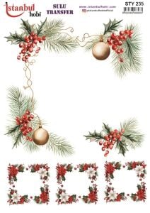 Yılbaşı Sulu Transfer 25x35cm STY235
