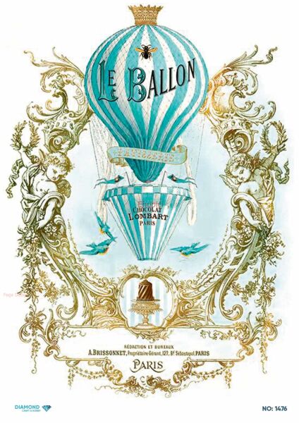 Diamond Pirinç Dekopaj Kağıdı - 1476